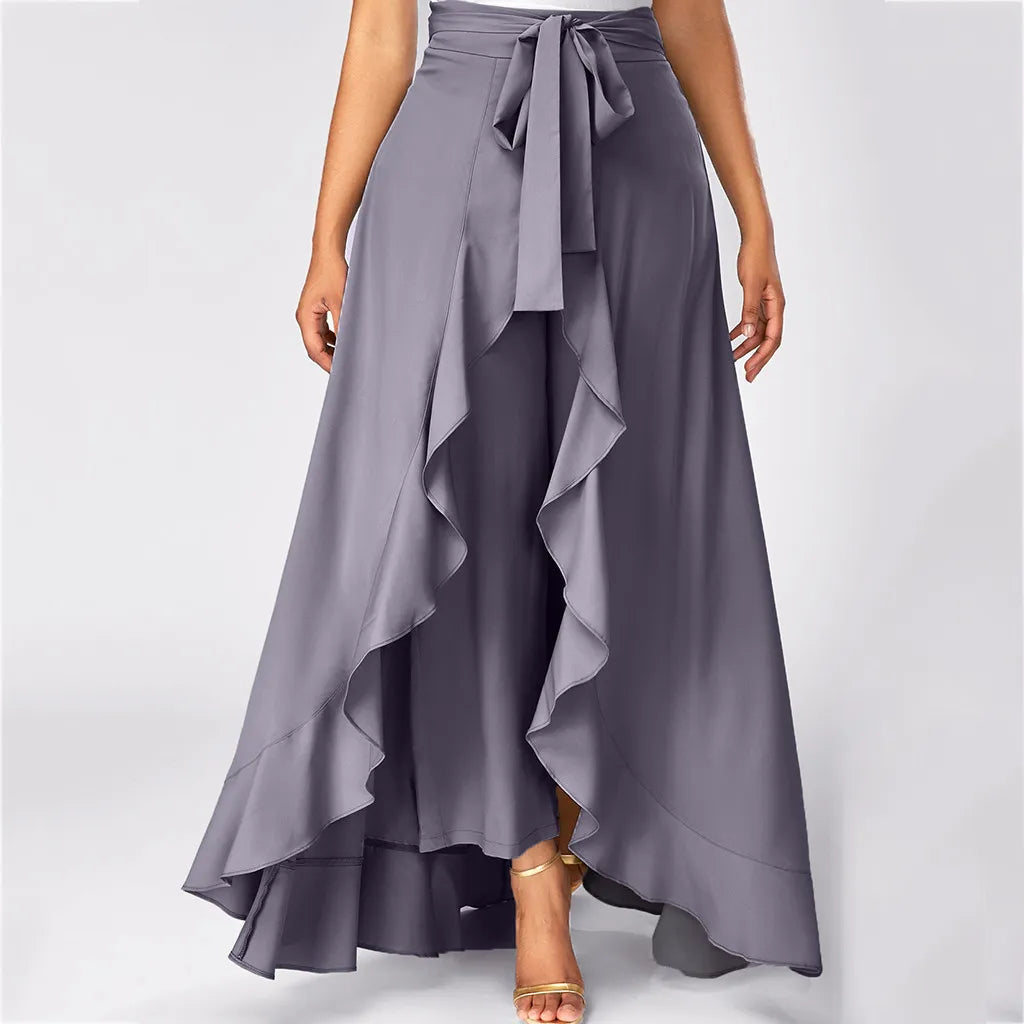 Hernia - Maxi skirt with ruffle detail