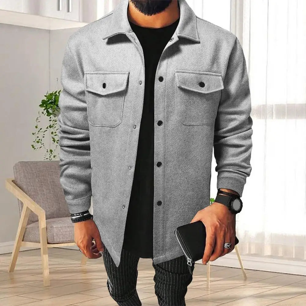 Single Breasted Overshirt