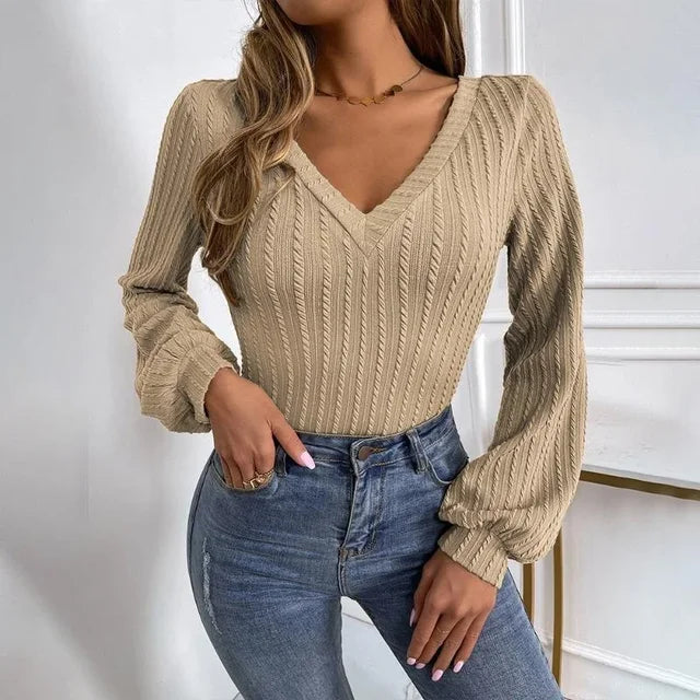 Twist Knitted Long Sweater