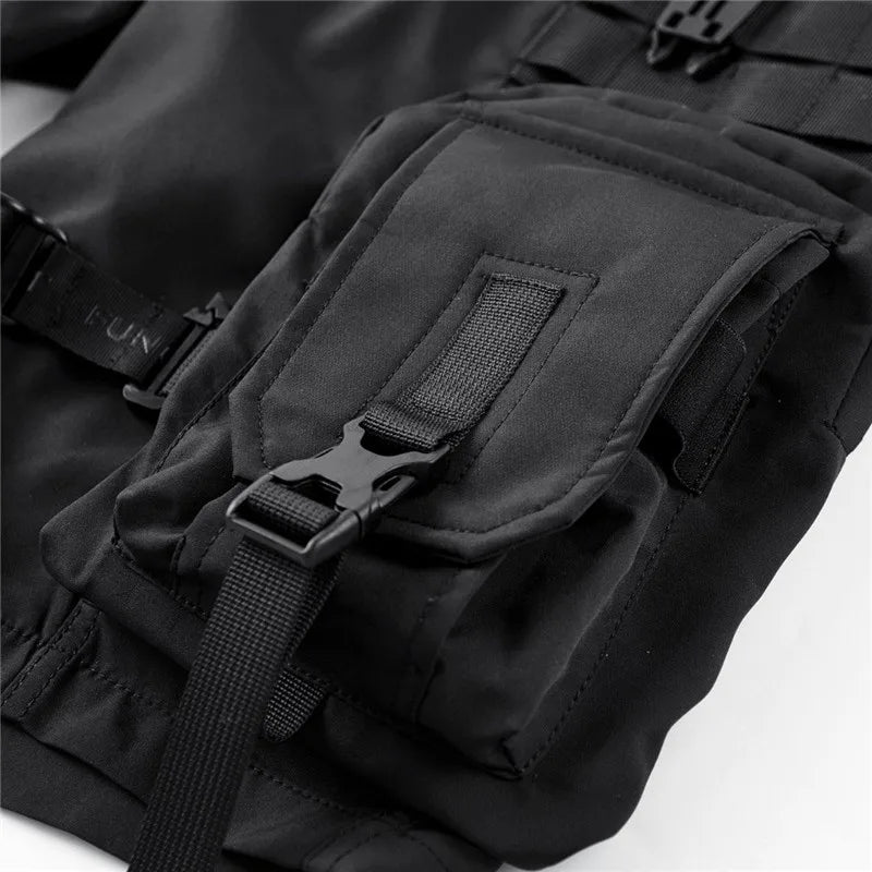 Valerio - Tactical cargo shorts with adjustable straps