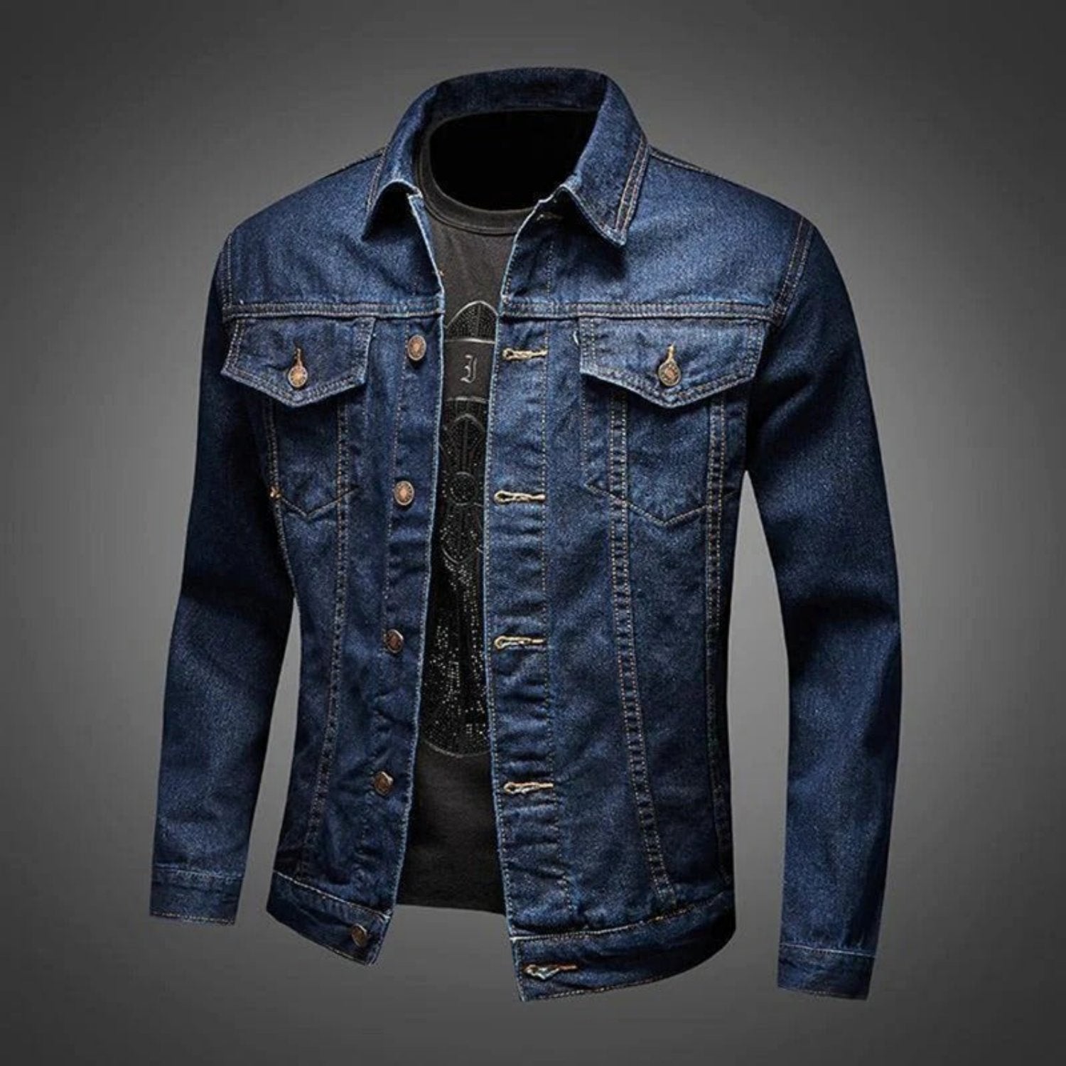 Rocco - Denim Jacket - Casual - Fashionable - Ideal for Autumn/Winter