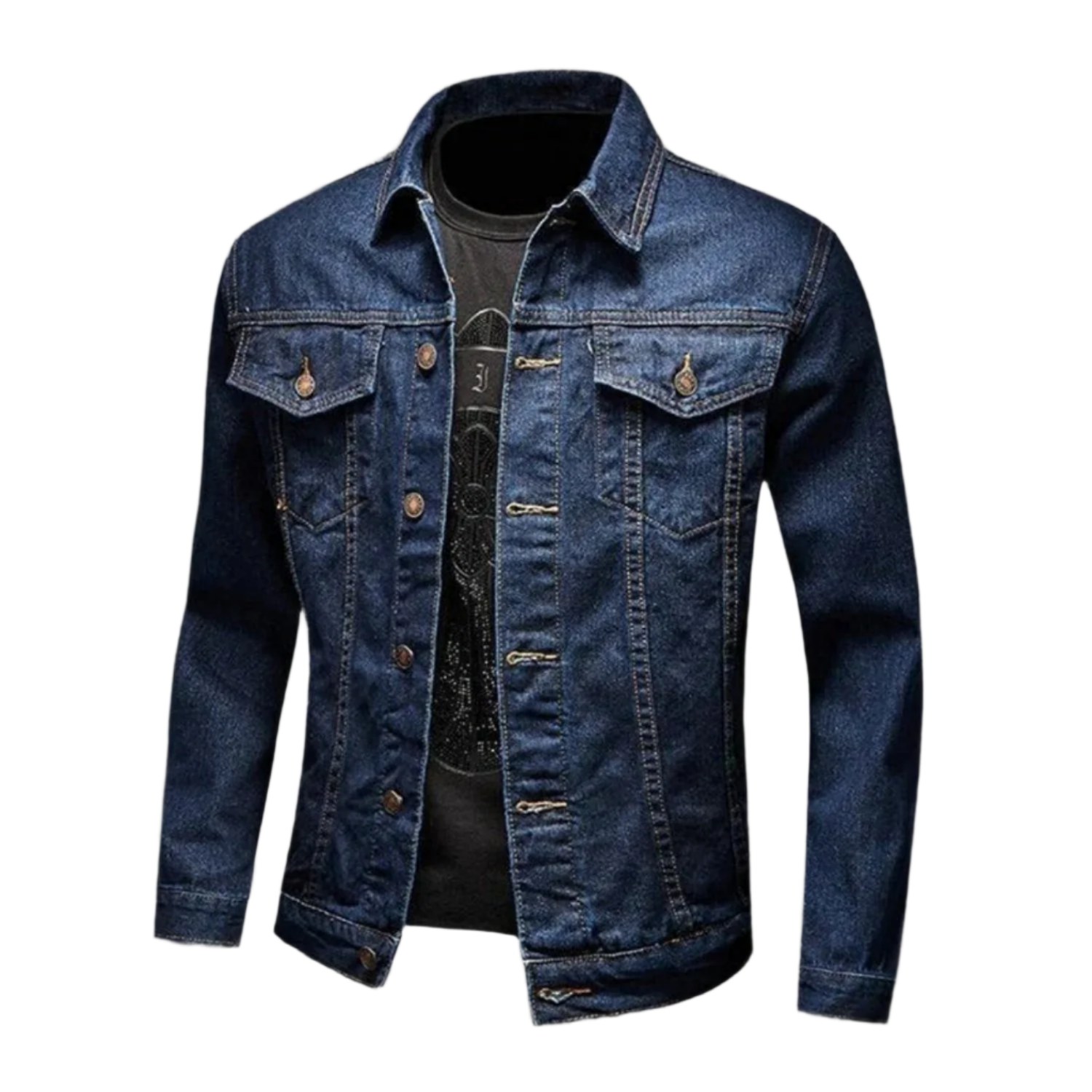 Rocco - Denim Jacket - Casual - Fashionable - Ideal for Autumn/Winter