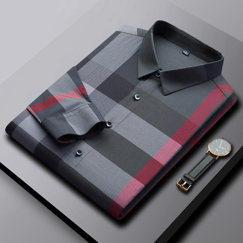 Edwardo - Shirt With Checkerboard Plaid