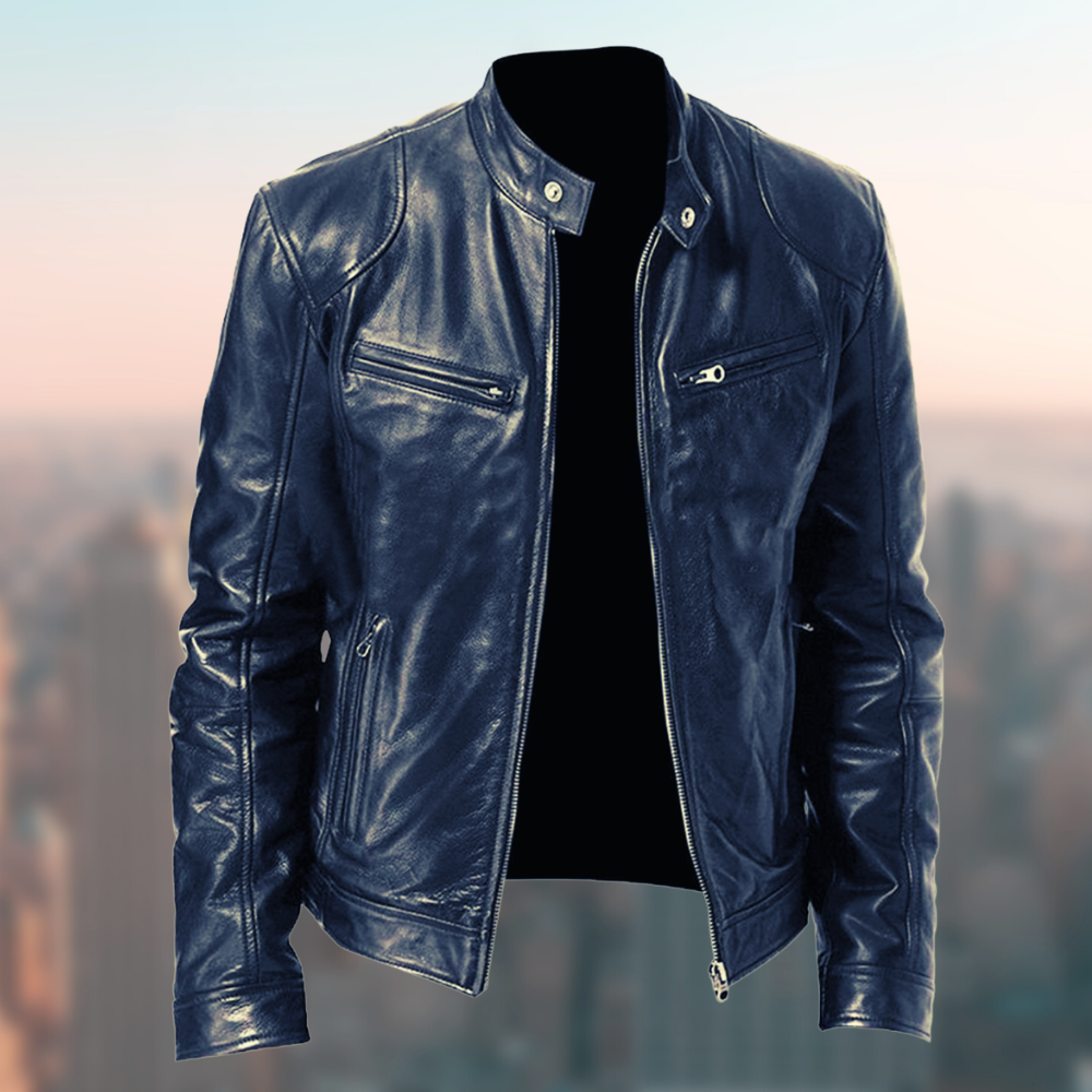 The stylish and unique leather jacket