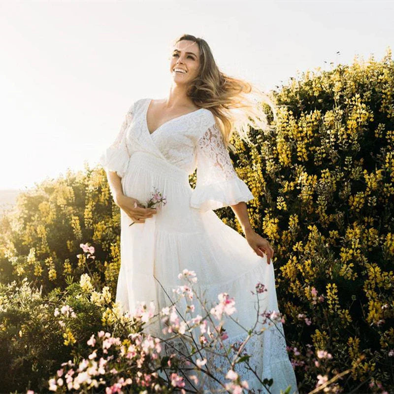 Romantic maternity dresses