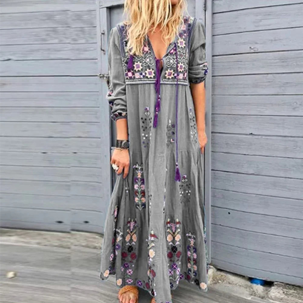 Véronique - Maxi Dress - Boho - Light Formal Style - Perfect For Casual Days