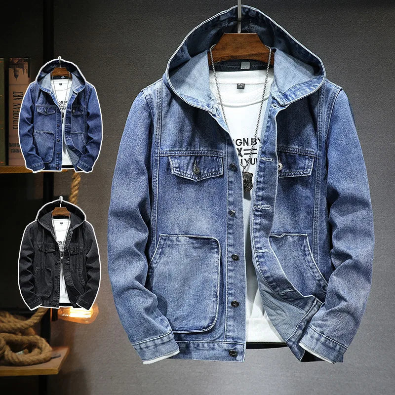 Reynan - Denim hooded jacket