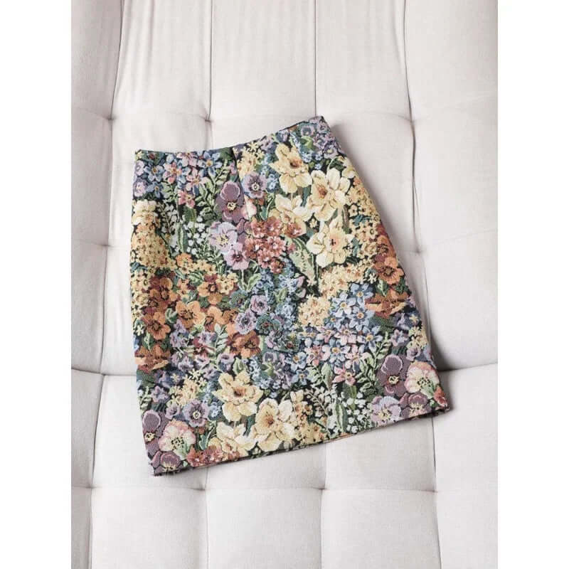 Floral retro skirt