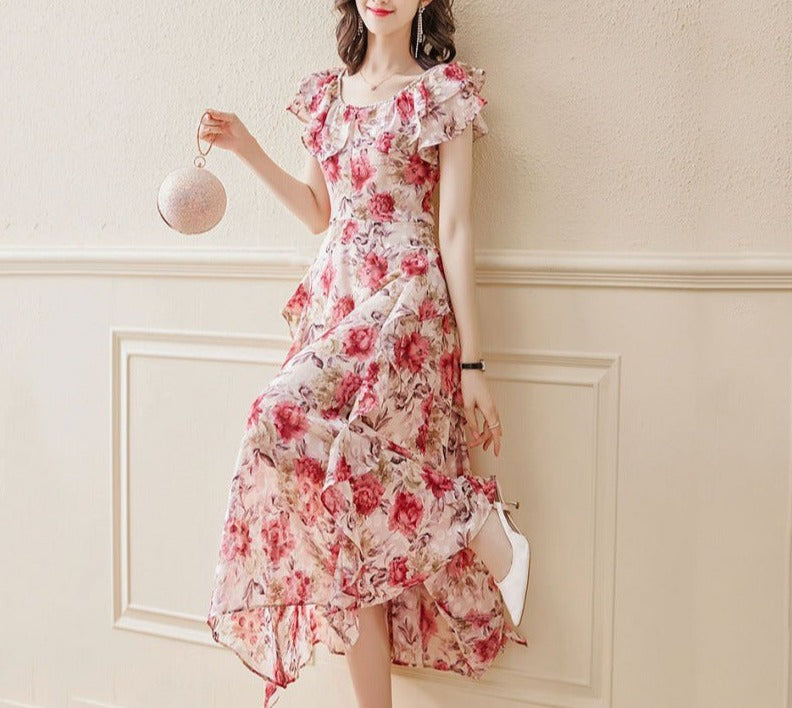 Agatha - Ruffled Midi Dress