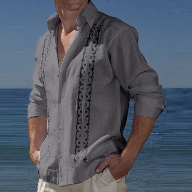 Zane - Long Sleeve Polo For Men - Casual - Versatile Design - Ideal For Summer