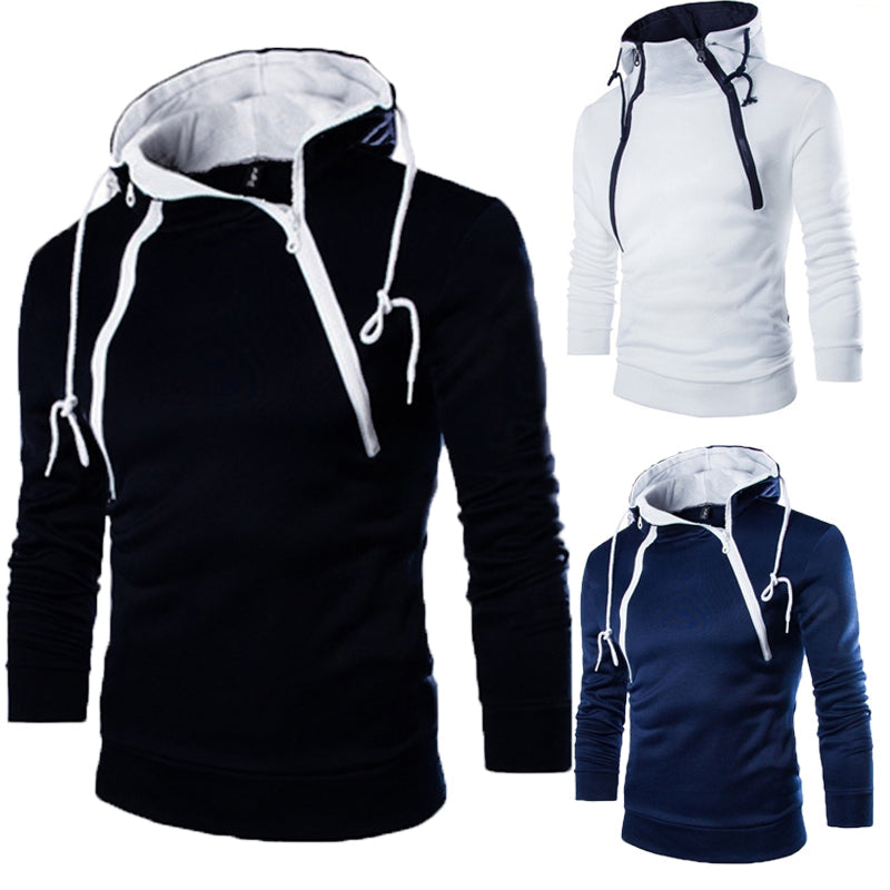 High neck hoodies for men