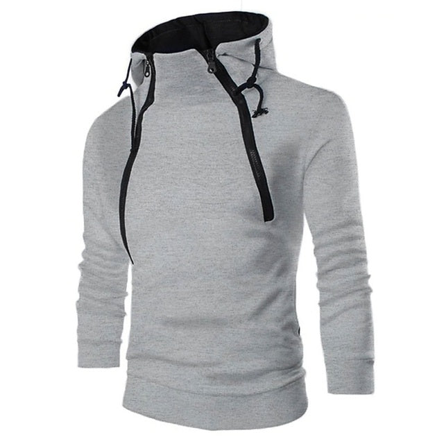 High neck hoodies for men