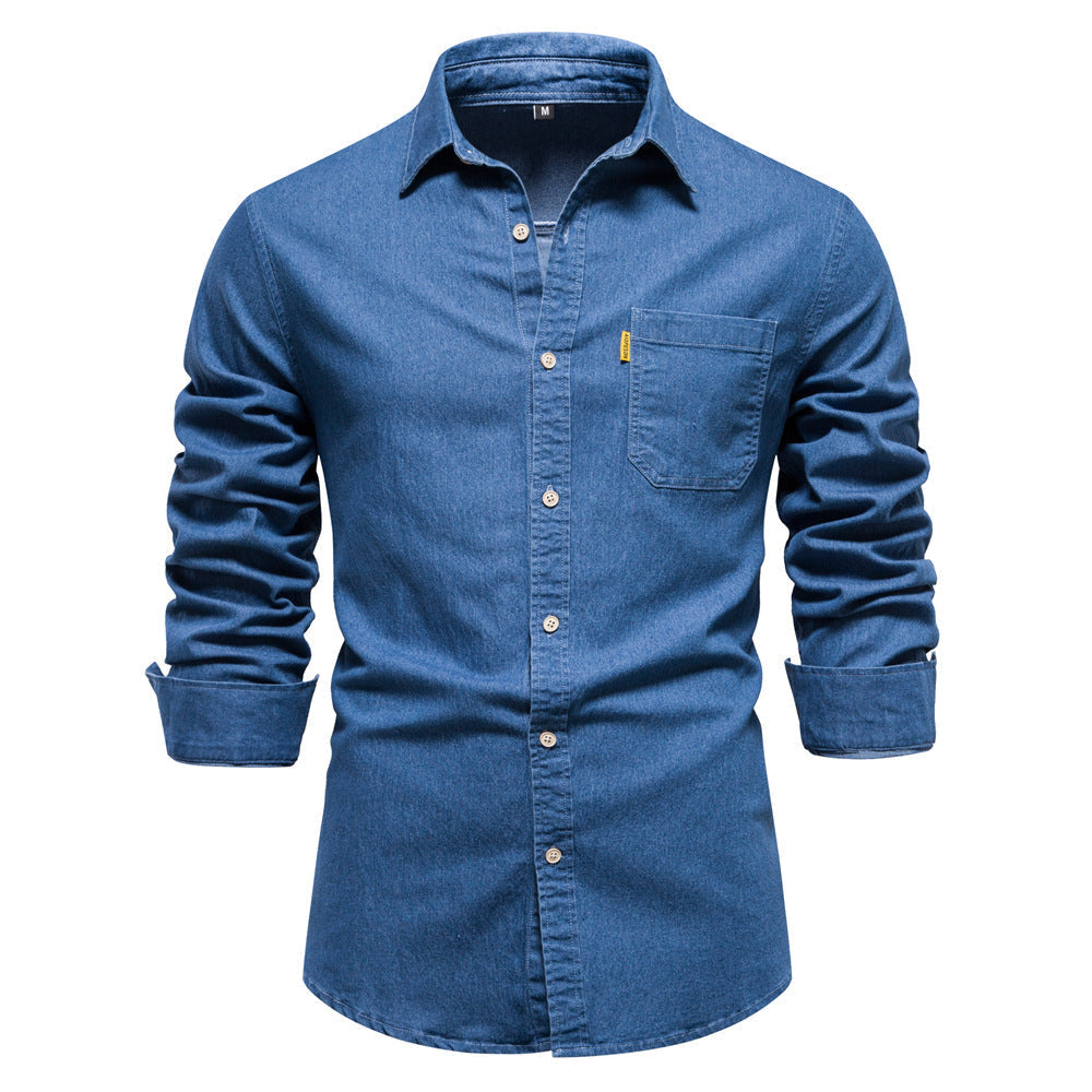 Lars - Sustainable men's denim shirt made from organic cotton