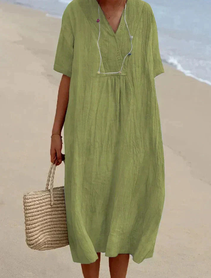 Zanda's - summer dress made of cotton and linen