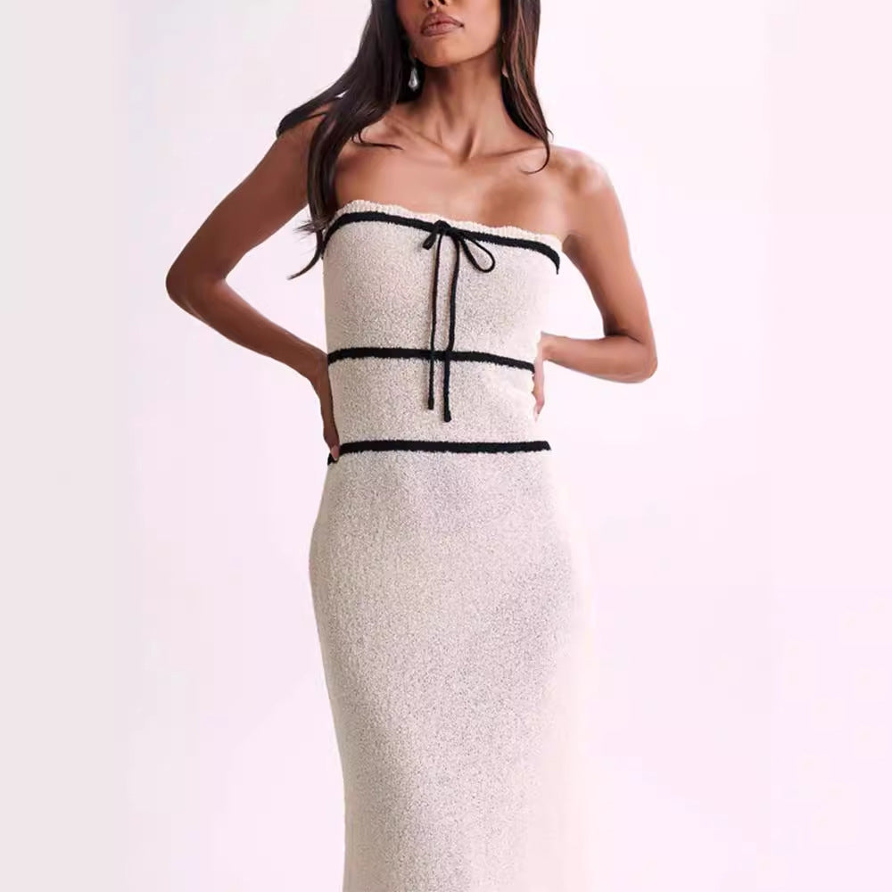 Megan - Strapless evening dress backless