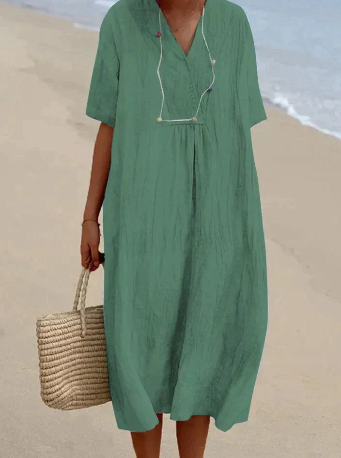 Zanda's - summer dress made of cotton and linen