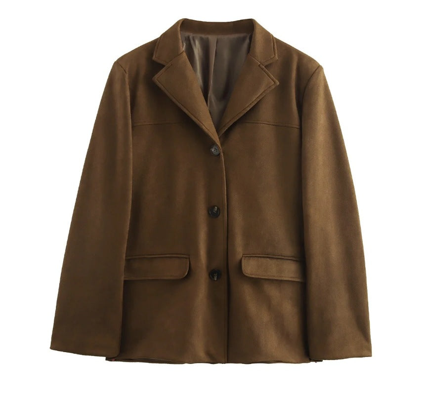Women's Blazer - Tailored Fit - Notched Lapel - Single-Breasted Three-Button - Smart Formal Wear
