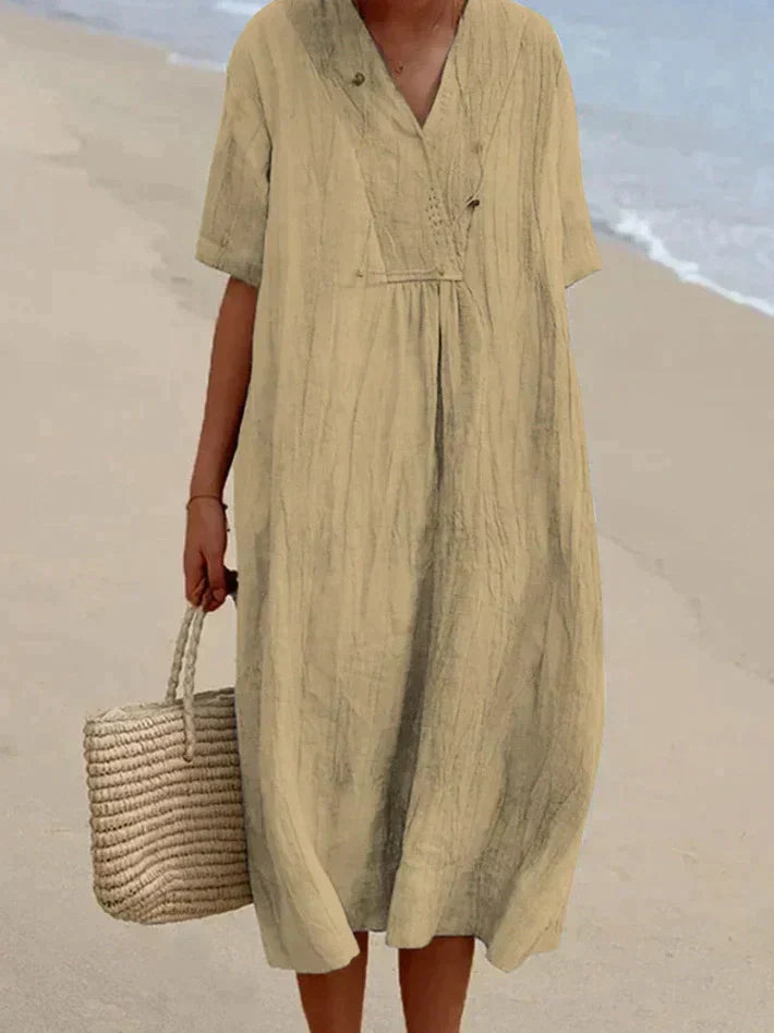 Zanda's - summer dress made of cotton and linen