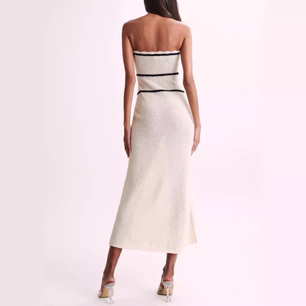 Megan - Strapless evening dress backless