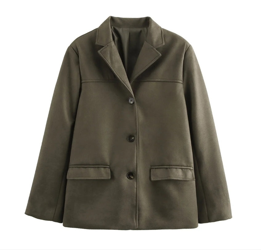 Women's Blazer - Tailored Fit - Notched Lapel - Single-Breasted Three-Button - Smart Formal Wear