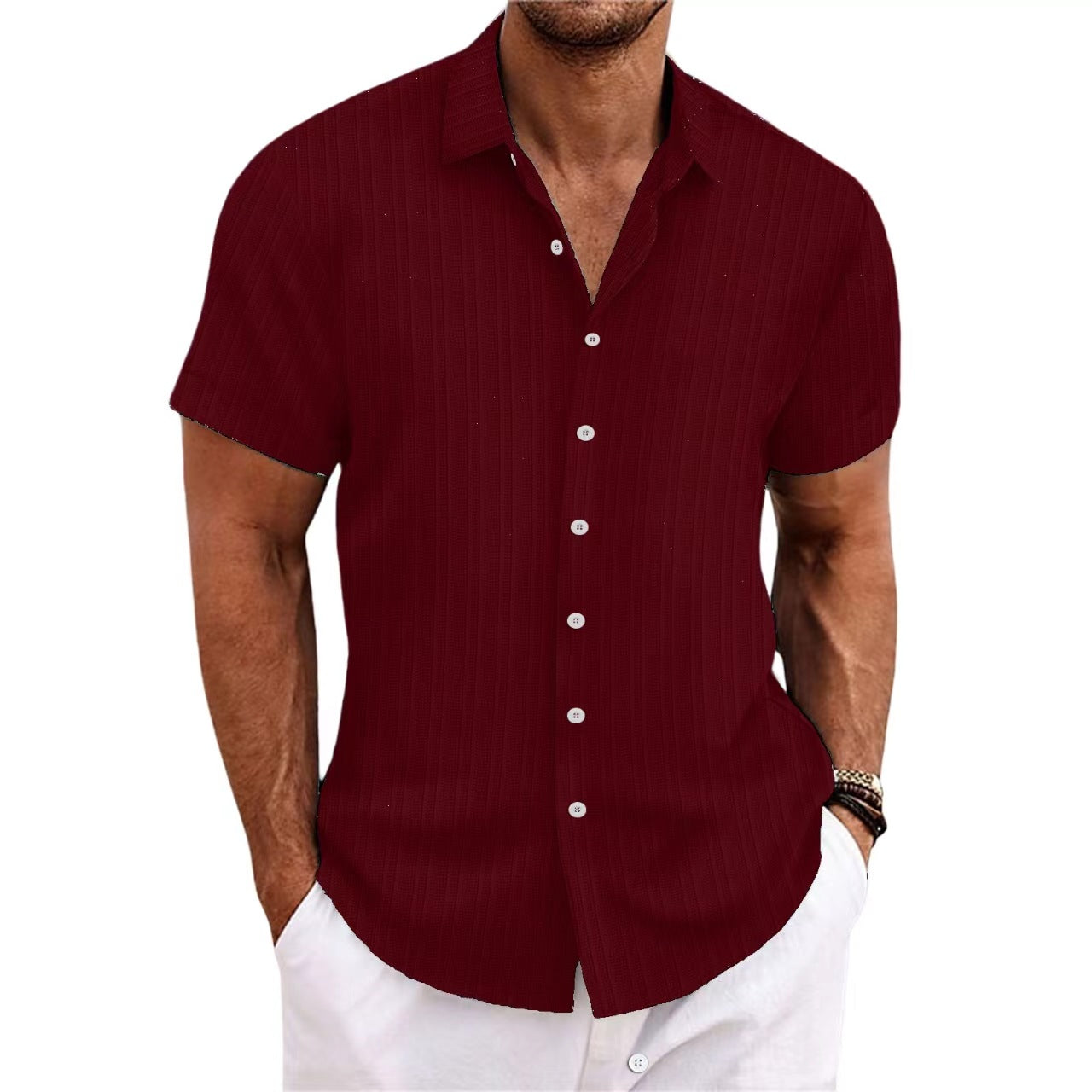 Alvaro - Striped shirt for men