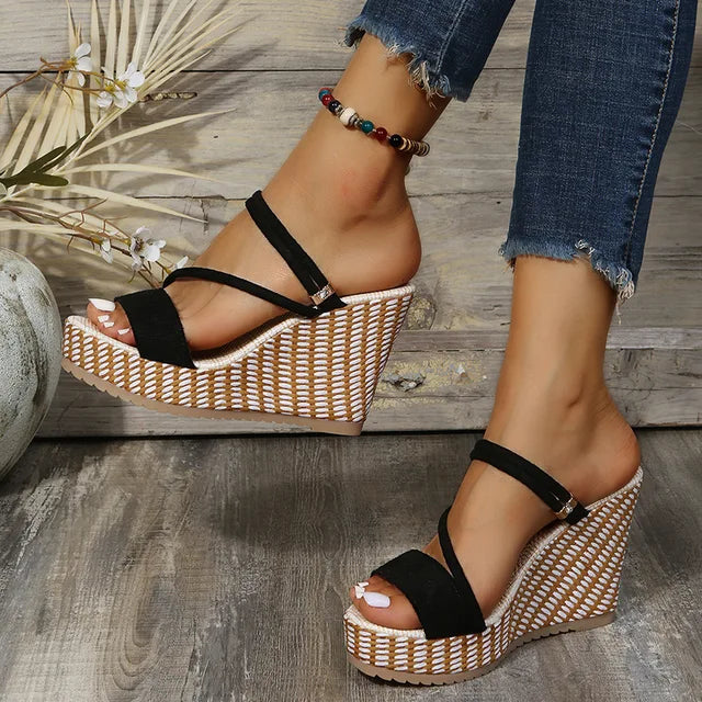 Stylish wedge sandals