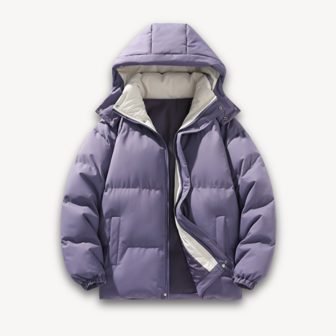 Loravelle | Women's Hooded Puffer Jacket - Insulated Winter Coat
