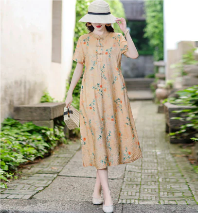 Alora | Women's Floral Print Elegant Dress