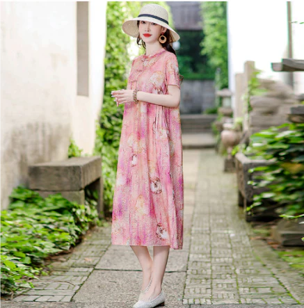 Alora | Women's Floral Print Elegant Dress