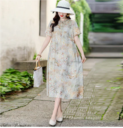 Alora | Women's Floral Print Elegant Dress