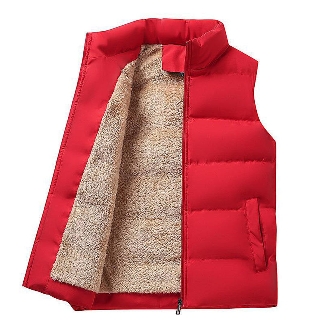 Warmly lined fleece waistcoat