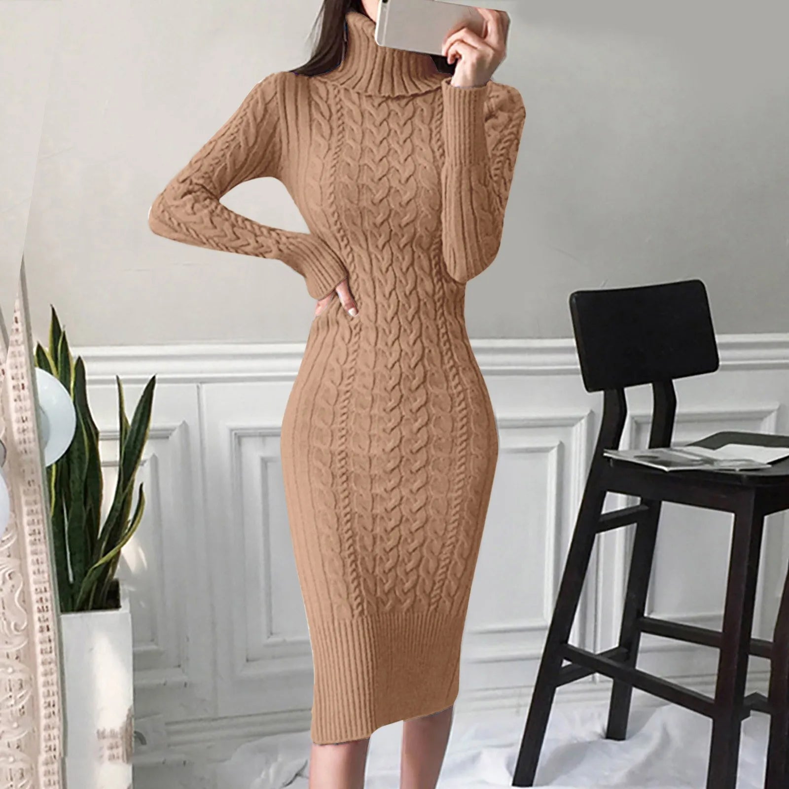 Zephyra - Elegant Cable Dress