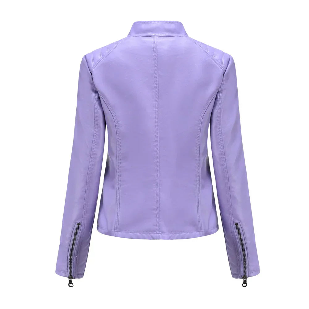 Chloe - Fashionable Leather Jacket For Women