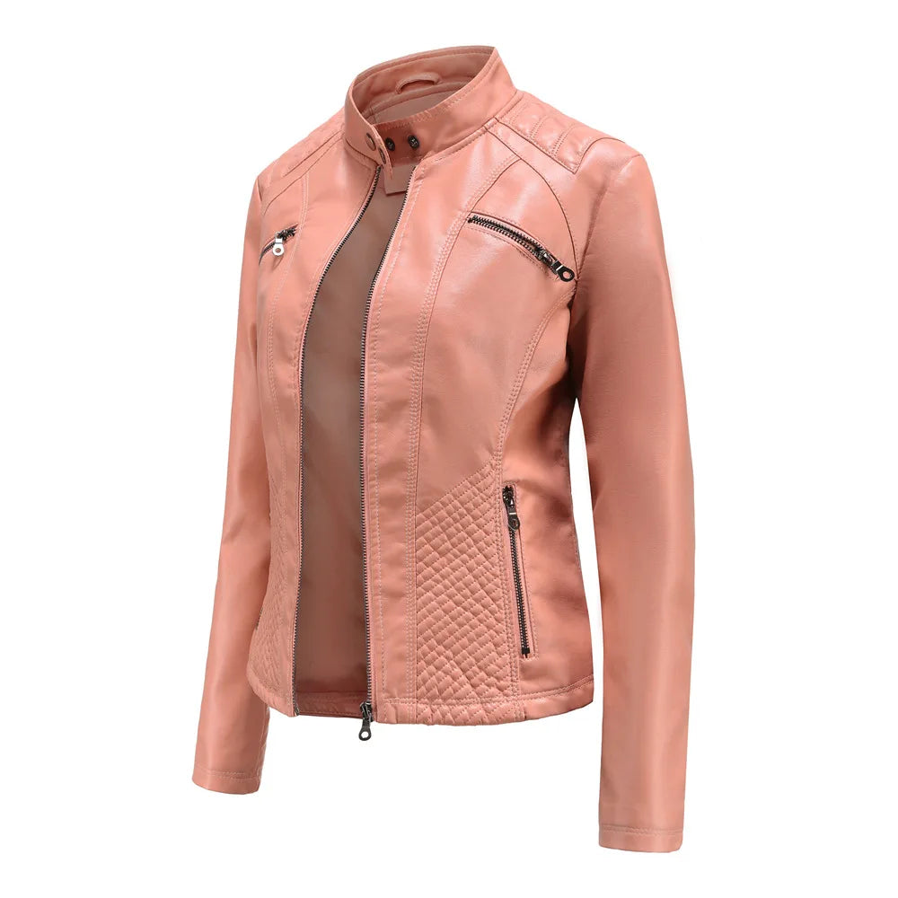 Chloe - Fashionable Leather Jacket For Women