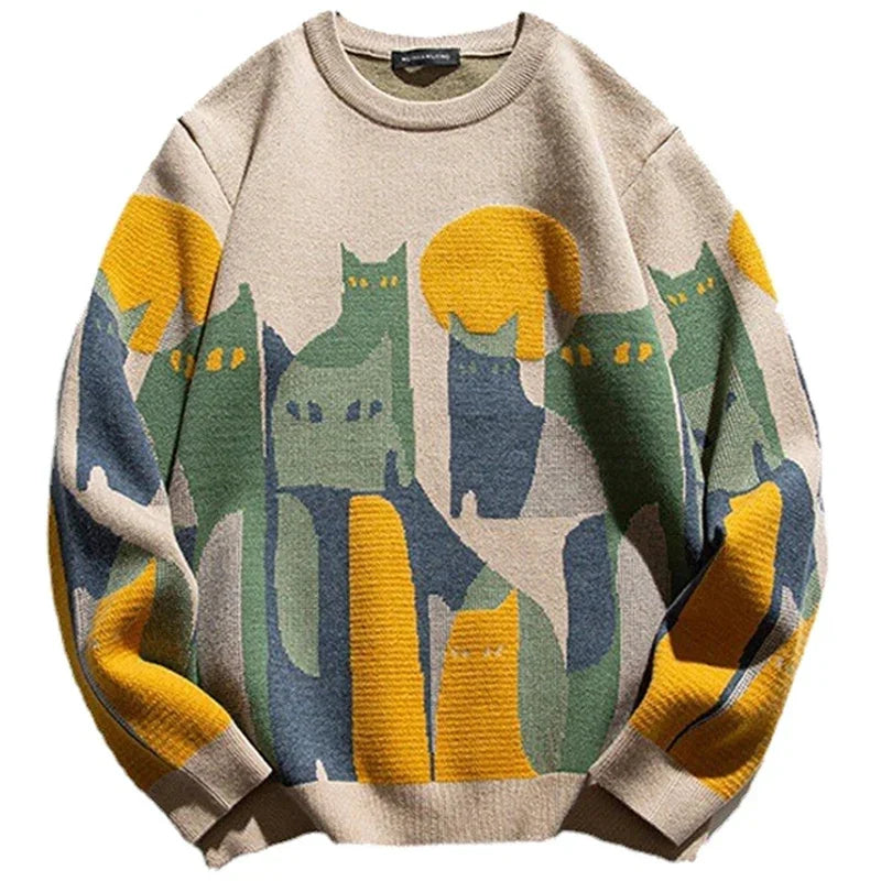 Nicolas | Men's Graphic Sweater | Oversized