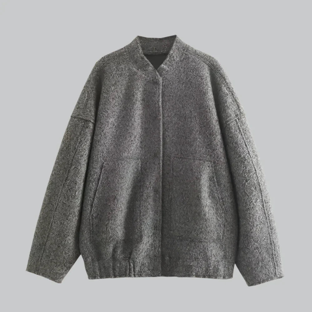 Vintage oversized bomber jacket for women