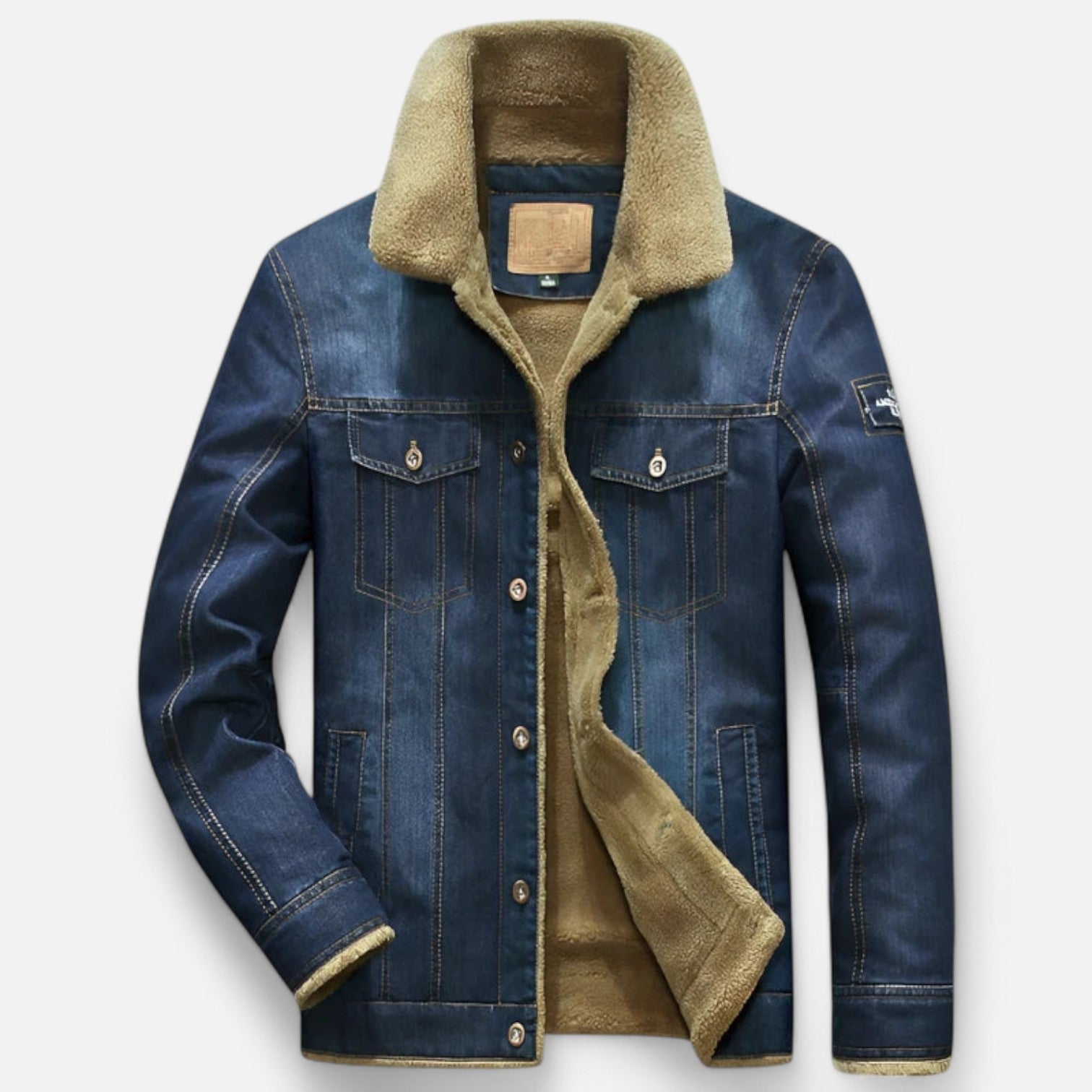 Monacogents | Men's Fleece-Lined Denim Jacket