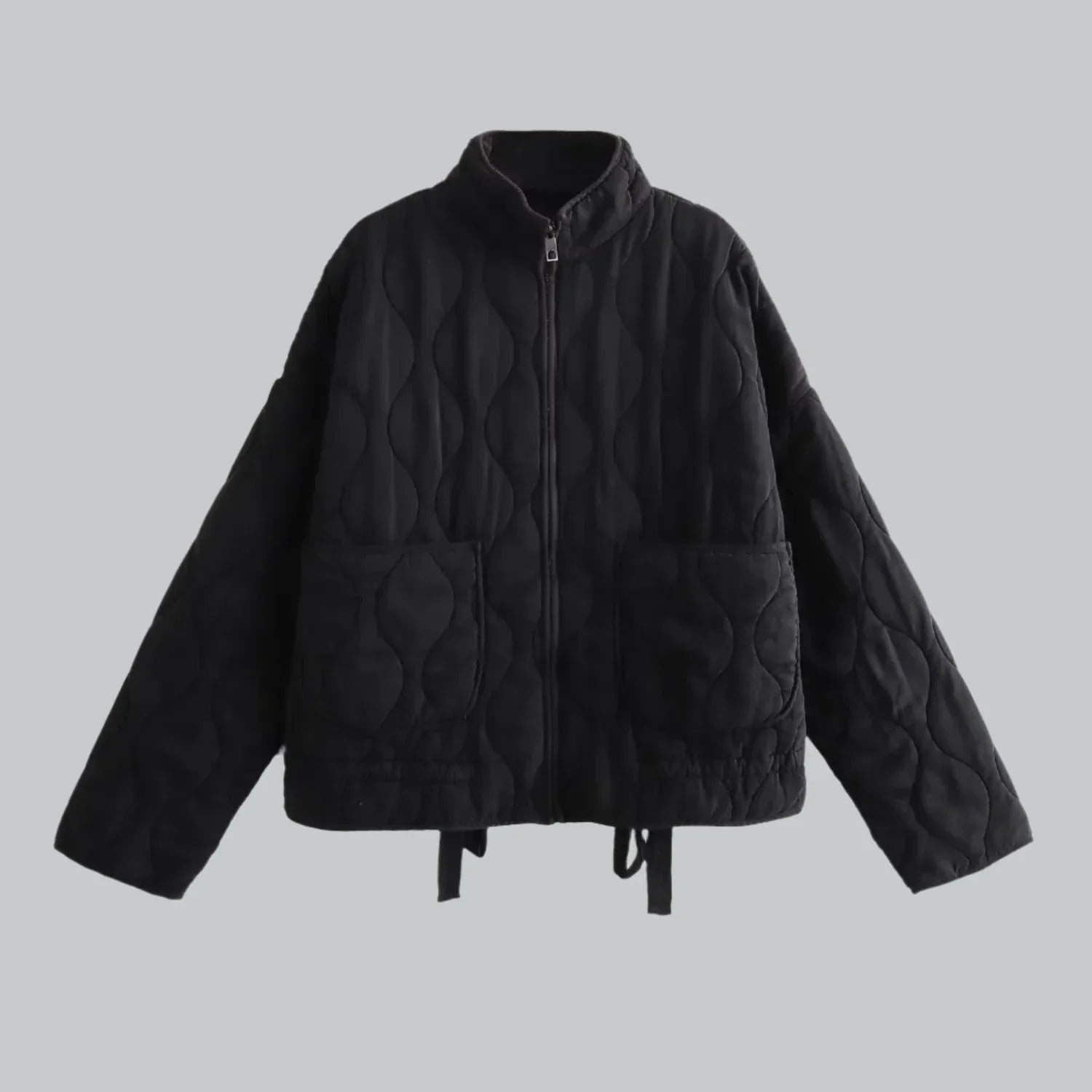 Vintage diamond-quilted jacket for women