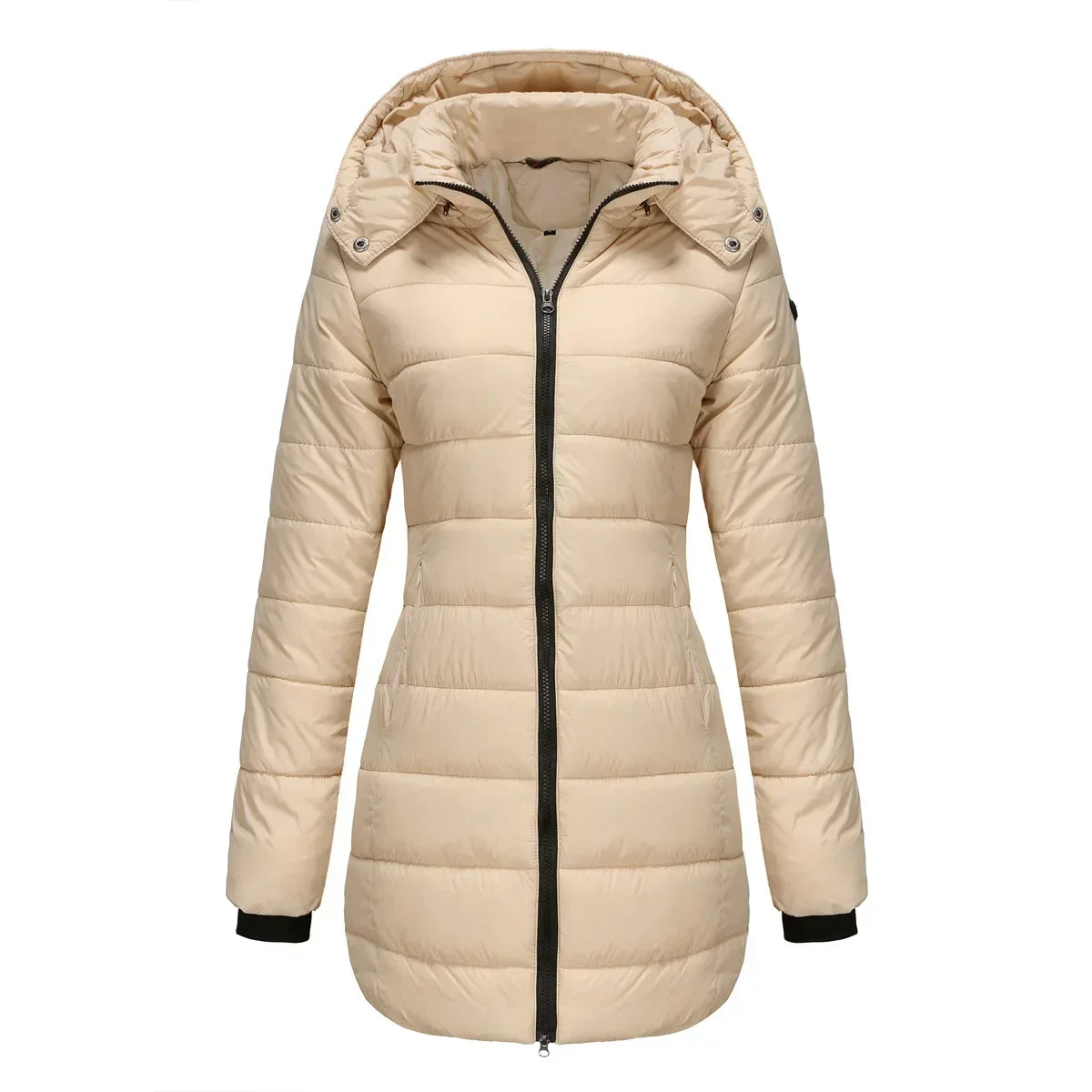 Nadiika | Women's Winter Puffer Jacket with Detachable Hood - Warm & Stylish