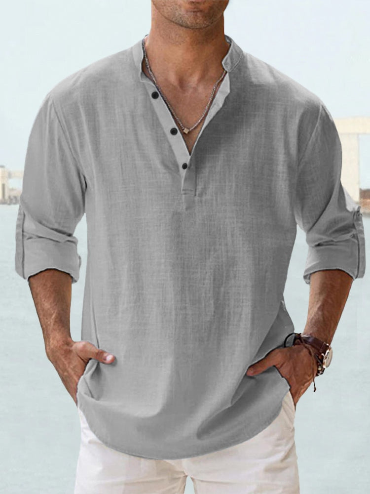 Stuart - Button T-shirt for men