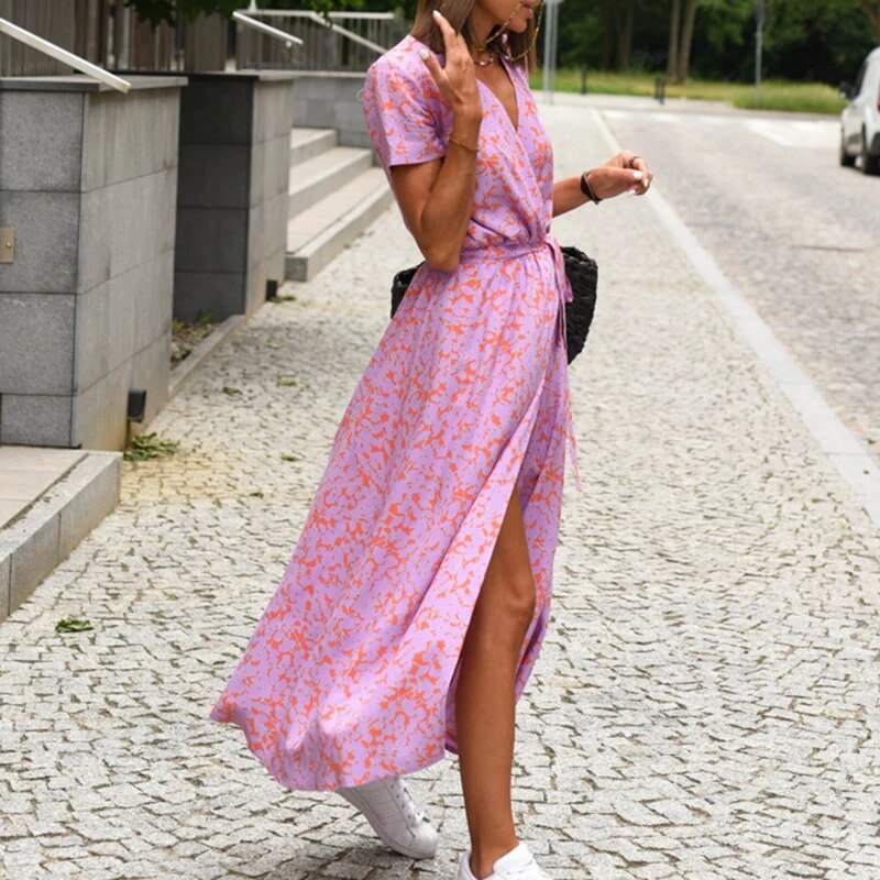 Anna dress with floral print spring/summer