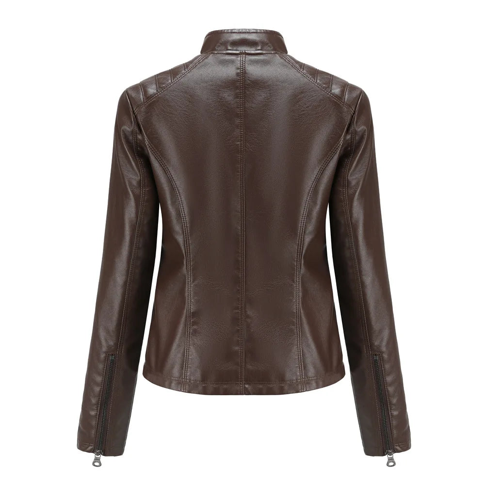 Chloe - Fashionable Leather Jacket For Women