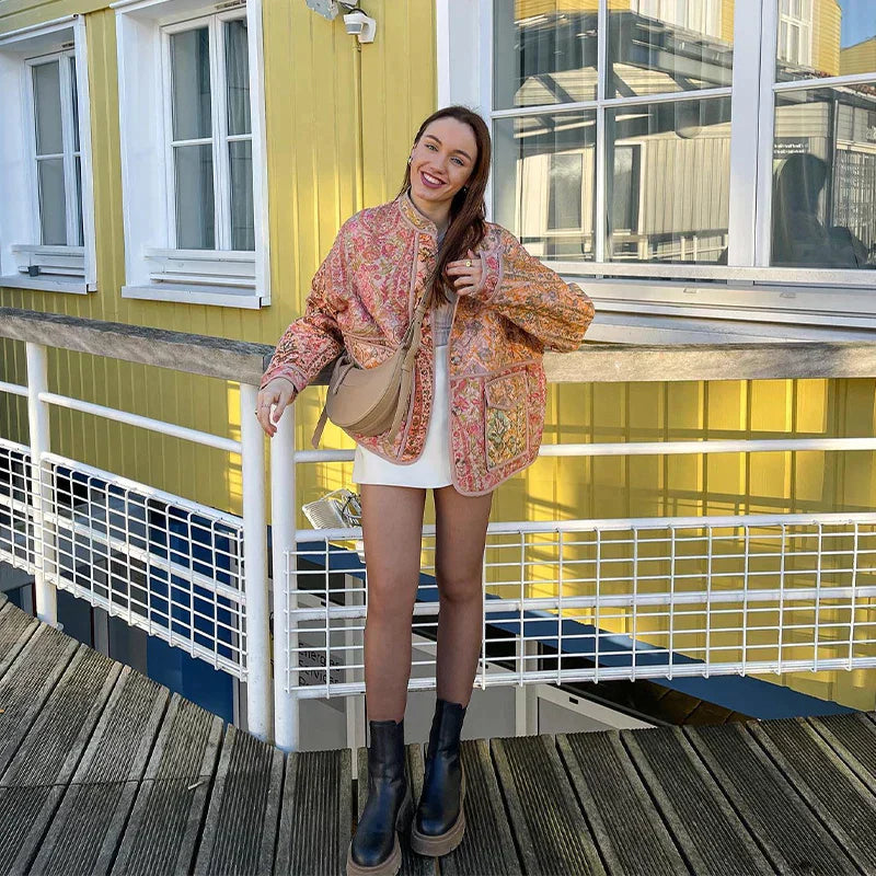 Stylish floral jacket for women