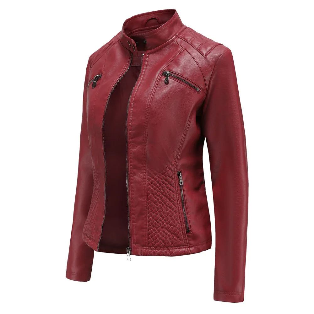 Chloe - Fashionable Leather Jacket For Women