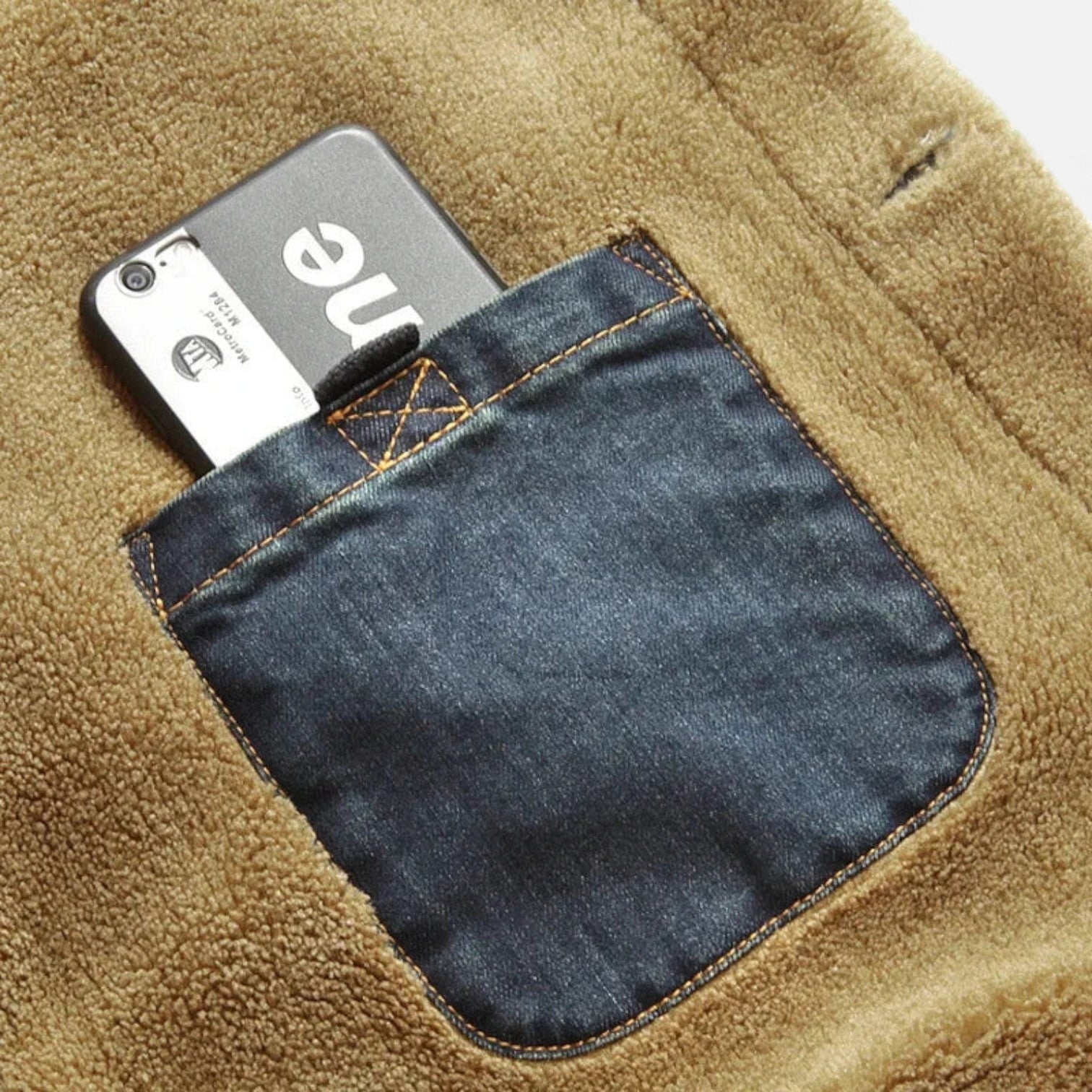 Monacogents | Men's Fleece-Lined Denim Jacket