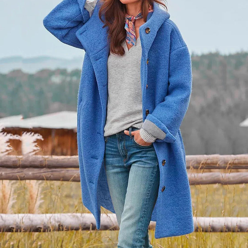 Elegant thick winter jacket for women