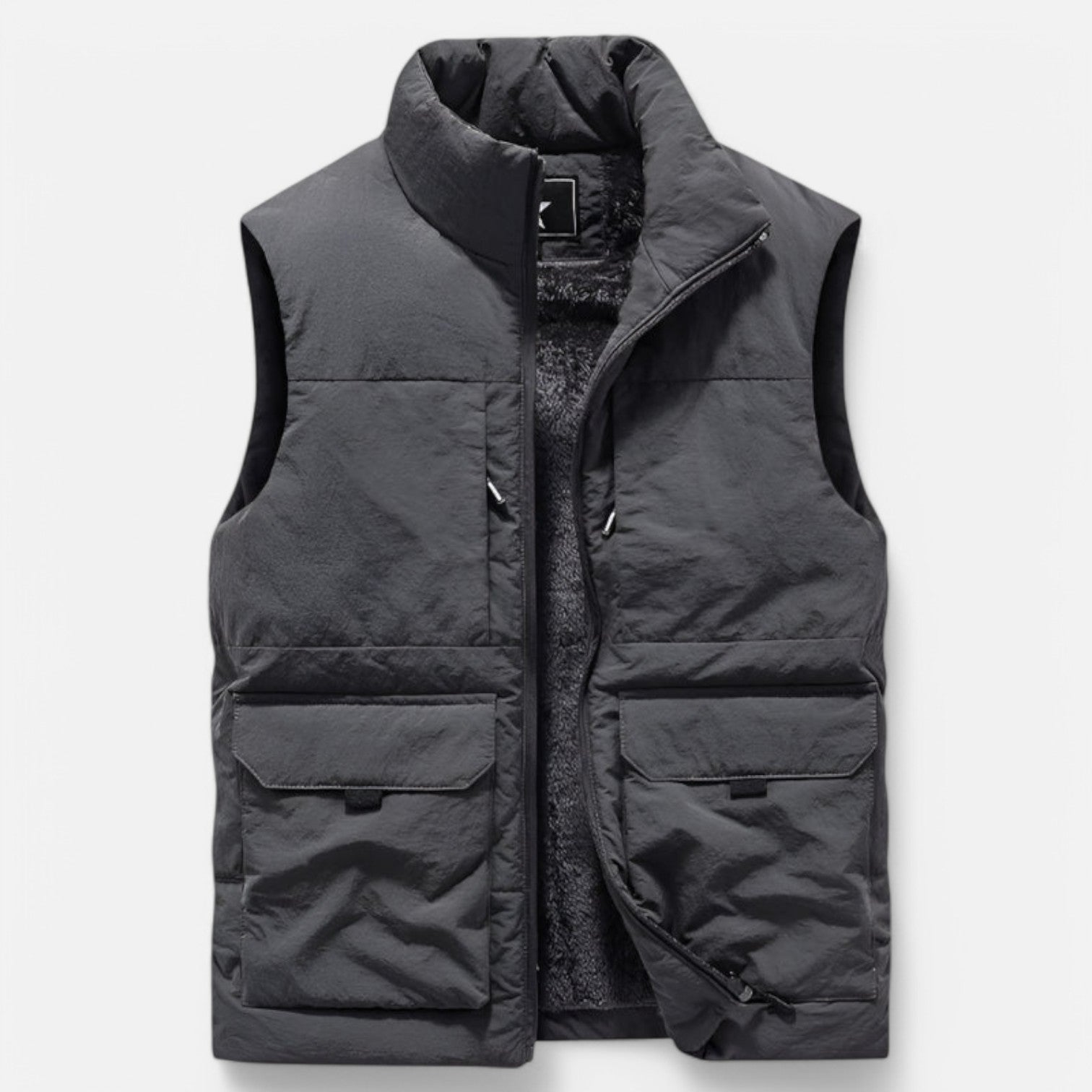 Monacogents | Multi-Pocket Fleece-Lined Vest