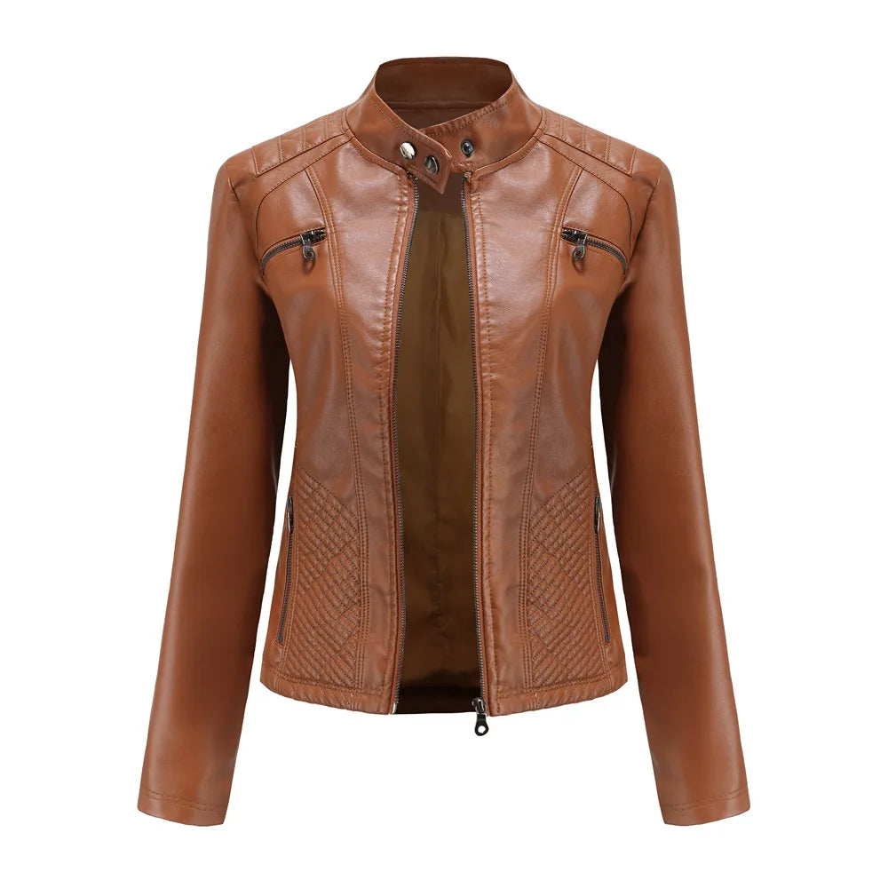 Chloe - Fashionable Leather Jacket For Women