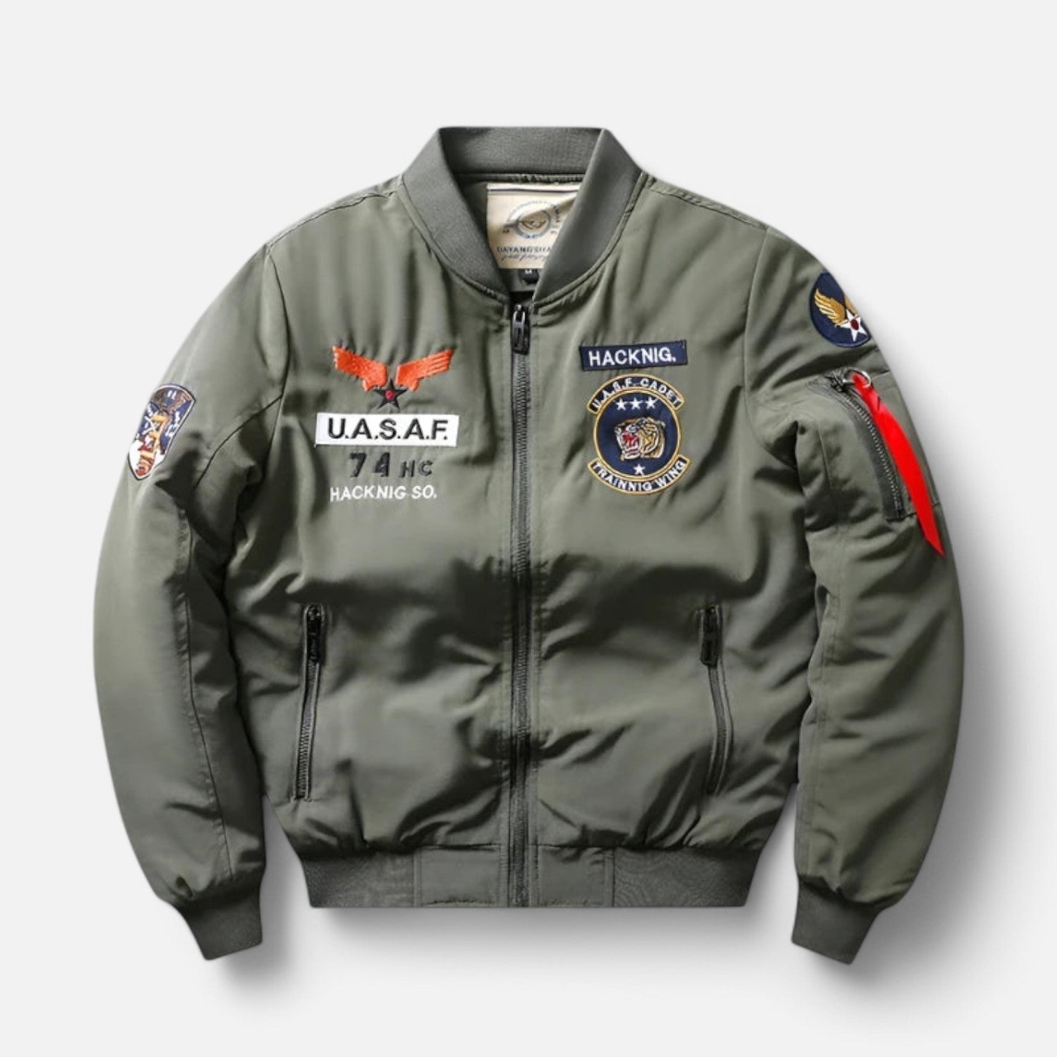 Monacogents | Military Style Fleece-Lined Bomber Jacket