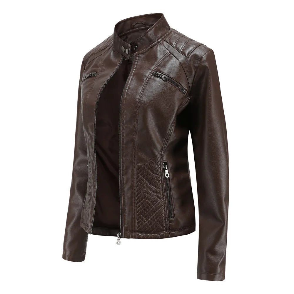 Chloe - Fashionable Leather Jacket For Women